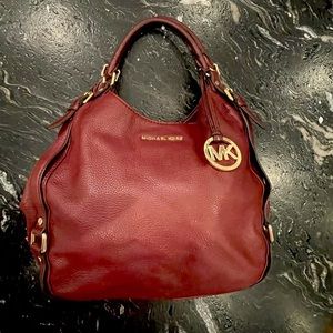 Michael Kors Large Bedford Tote in Red Leather